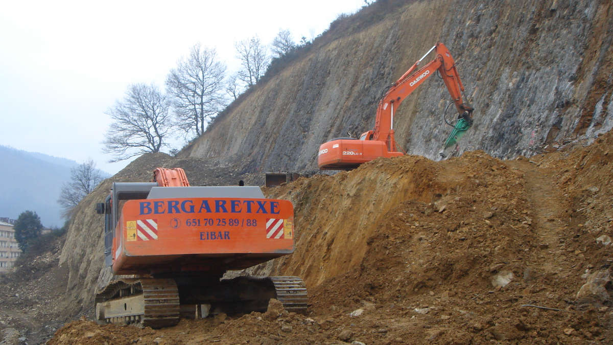 Excavadoras de Excavaciones Bergaretxe